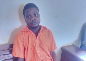rapist Prince in orange suit in court