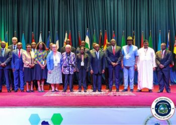 President Joseph Boakai and African auditors and governance officials at the AFROSAI-E summit in Monrovia.