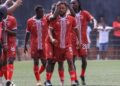 Mighty Barrolle players react during match as club faces relegation threat