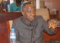 Sen. Prince Kermue Moye speaks during a public session