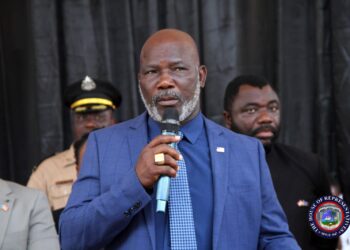House Speaker Richard Nagbe Koon speaks during an official event