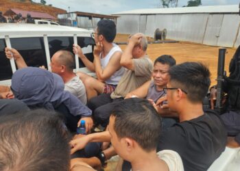 arrested Chinese nationals allegedly involved with illegal mining