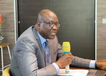 Central Bank of Liberia governor speaking on monetary policy
