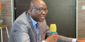 Central Bank of Liberia governor speaking on monetary policy