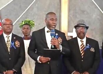 Members of Alpha Phi Alpha Fraternity in Liberia