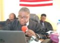 Judge Joe Barkon addresses the opening of the Ninth Judicial Circuit Court term in Bong County while calling for judicial reforms in Liberia