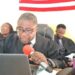 Judge Joe Barkon addresses the opening of the Ninth Judicial Circuit Court term in Bong County while calling for judicial reforms in Liberia