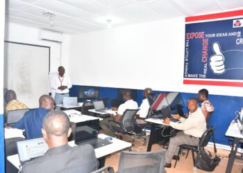Liberia Revenue Authority staff participate in a strategic planning and performance monitoring training session in Monrovia