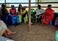 Clients and staff gathered at Lenise Home Care engagement retreat in Monrovia