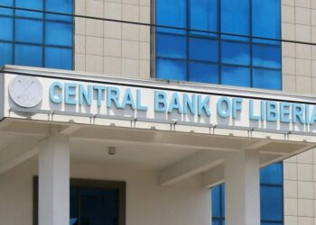 The headquarters of the Central Bank of Liberia in Monrovia