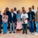 Cummings and Liberian students in Kigali, Rwanda