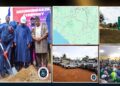 President Joseph Boakai breaks ground on the Voinjama-Mendikorma road project in Lofa County.