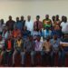 Liberian government officials attending a fiscal decentralization meeting in Cestos City, River Cess County