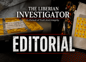 Editorial illustration representing Liberia's US$19.2 million cocaine investigation and the importance of evidence over speculation.
