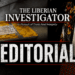 Editorial illustration representing Liberia's US$19.2 million cocaine investigation and the importance of evidence over speculation.