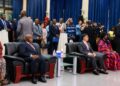 President Joseph Nyuma Boakai and Chinese Ambassador Yin Chengwu attend a reception at the Chinese Embassy in Monrovia marking the 105th anniversary of the founding of the Communist Party of China.