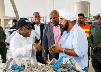 Liberian senators inspect the Duraplast Recycling Plant during an oversight visit focused on environmental sustainability, job creation and concession compliance