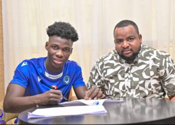 Liberian forward Emmanuel Flomo celebrates after helping Al Hilal win the Sudan Premier League Elite Stages title.