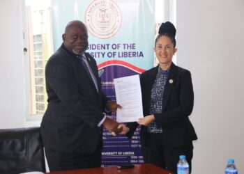 MONROVIA – The Liberia Electricity Regulatory Commission (LERC) and the University of Liberia (UL) have signed a Memorandum of Understanding (MoU) to develop an Energy Auditing curriculum at the University of Liberia, marking a significant step toward strengthening national capacity in energy efficiency and energy management. The partnership aims to equip current and future professionals with the knowledge and skills required to promote efficient energy use and support Liberia’s growing electricity sector. The signing ceremony took place June 15, 2026, at the University of Liberia Fendell Campus. Under the agreement, the University of Liberia will develop a comprehensive curriculum covering energy audit standards, compliance requirements, energy efficiency practices, and related regulatory frameworks. The University will also provide recommendations for periodic updates to ensure that the curriculum remains aligned with evolving energy policies, technological advancements, and applicable laws and regulations. The MoU was signed by Dr. Layli Maparyan, President of the University of Liberia, on behalf of the University, and Hon. Claude J. Katta, Chairman of the Board of Commissioners of LERC, on behalf of the Commission. The signing ceremony was attended by faculty members of the University of Liberia, as well as members of the LERC Board of Commissioners, the Managing Director, and staff of the Commission. Speaking at the ceremony, UL President Dr. Layli Maparyan described the agreement as the beginning of a new era for both the energy sector and the University of Liberia. “This is the beginning of a new dawn in the energy sector and for the University of Liberia,” Dr. Maparyan said. “This initiative will create a network of trained professionals in a specialized area that is critical to national development. We are honored that the University of Liberia has been selected to undertake this important task among the country’s higher education institutions.” She reaffirmed the University’s commitment to ensuring the successful implementation of the agreement and expressed optimism about expanding future collaboration with the Commission. The signing of the MoU with the University of Liberia comes just days after LERC entered another strategic partnership with IECD Liberia aimed at strengthening the licensing and certification of electrical professionals and contractors across the country. In a related development, on June 12, 2026, LERC and IECD Liberia signed a Memorandum of Understanding to support the implementation of the Certified Liberia Electrical Professionals and Contractors Registration (CLEPCR) Program and other initiatives designed to enhance the competence and professionalism of Liberia’s electrical workforce. Under that agreement, IECD Liberia will support key activities including the development of practical laboratory infrastructure at the LOIC Gbarnga Satellite Campus, the establishment and convening of an Examinations Development and Evaluation Committee, the finalization of interview panel guidelines, the development of certification examination blueprints, and the conduct of mock examinations. The partnership will also support the scheduling and administration of regional written and practical certification examinations, application reviews, examination printing and security arrangements, deployment of examination personnel, evaluation of examination results, and regional interviews for certification candidates. Speaking during the IECD signing ceremony, Mr. Alexander Vial, Country Director of IECD Liberia, emphasized the importance of international cooperation in supporting workforce development initiatives in Liberia. “If we are all here together today, we also have to thank the Agence Française de Développement, whose support through the STRIVE Project has enabled us to operate in Liberia over the years,” Vial said. “As the project approaches its conclusion, it is gratifying to see us reaching this important stage of collaboration with LERC. The certification initiative is a critical and impactful project, and we are very pleased to be part of it.” Mr. Vial reaffirmed IECD Liberia’s commitment to supporting LERC through workshops, technical assistance, and other activities outlined in the agreement. In separate remarks, LERC Board Chairman Hon. Claude J. Katta expressed appreciation to both the University of Liberia and IECD Liberia for their partnerships with the Commission. He noted that the two agreements demonstrate a shared commitment to building the technical and professional capacity needed to support a safe, reliable, and sustainable electricity sector in Liberia. The partnerships form part of LERC’s broader efforts to strengthen regulatory compliance, improve professional standards within the electricity industry, and develop a skilled workforce capable of meeting the country’s growing energy needs.