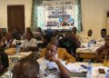 Business owners participate in the Business and Intellectual Property Management Clinic organized by LIPO and UNIDO in Bong County.