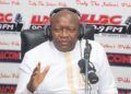 Finance Minister Augustine Kpehe Ngafuan speaking during a radio interview on Liberia's public debt stock and debt servicing obligations.