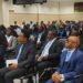 Banking professionals attend the Banking Institute of Liberia graduation ceremony in Monrovia.
