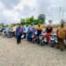 Officials of RDFI and RPAL display newly donated pickup truck and motorcycles intended to support rubber farmers across Liberia