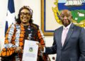President Joseph Boakai receives a proposal for the Liberia national health insurance scheme aimed at expanding affordable healthcare and universal health coverage