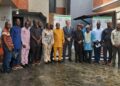 Officials launch Liberia's Digital Extractive Sector Compliance Scorecard Platform in Monrovia.