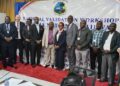 Government officials and stakeholders participate in a validation workshop on the proposed Liberia National Railways Authority Act at the Ministry of Mines and Energy in Monrovia.