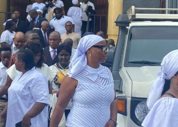 Former Chief of Protocol Nora Finda Bundoo appears at Criminal Court "C" during proceedings on her criminal appearance bond.
