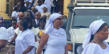 Former Chief of Protocol Nora Finda Bundoo appears at Criminal Court "C" during proceedings on her criminal appearance bond.
