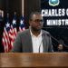 NWASHC Executive Director Morris G. Gono addresses a press briefing on water, sanitation and hygiene reforms in Liberia.
