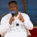 Vice President Jeremiah Kpan Koung addresses public servants during the 2026 National Public Service Day celebration in Sanniquellie, Nimba County.