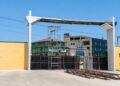 Officials tour the automated gate construction project at the Freeport of Monrovia as the National Port Authority modernizes Liberia's busiest seaport.