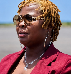 Nora Finda Bundoo, former chief of protocol to former President George Weah, who is facing charges in a major asset recovery and money laundering case.
