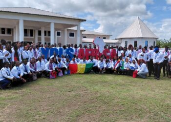 Participants gather during the opening of the Young Political Leadership School Africa in Liberia, bringing together over 200 young leaders from 13 African countries.