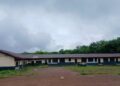 Abandoned facilities at the former MARCO Plantation in Todee District, where the closure of the company has disrupted education and livelihoods for hundreds of families.