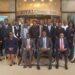 Central Bank of Liberia Governor Henry Saamoi and banking stakeholders participate in a seminar on cross-border payment systems and correspondent banking in Monrovia.