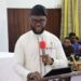 Civil Service Agency Director-General Dr. Josiah Joekai Jr. speaks at a constitutional reform dialogue in Monrovia, advocating major changes to Liberia's Constitution.