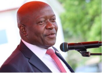 Finance Minister Augustine Ngafuan attends the graduation of police and drug enforcement recruits in Paynesville.