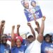 CDC supporters campaign in Lofa County during Liberia's 2023 presidential election as voters prepare to cast ballots.