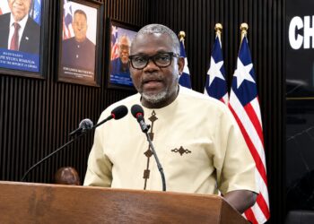 Information Minister Jerolinmek Piah addresses reporters during a press briefing on the government's handling of the US$19 million cocaine investigation.
