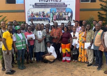 Participants attend the Business and Intellectual Property Management Clinic organized by LIPO and UNIDO in Nimba County.