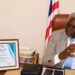 Grand Gedeh Senator Zoe Emmanuel Pennue speaks during an award ceremony in Monrovia.