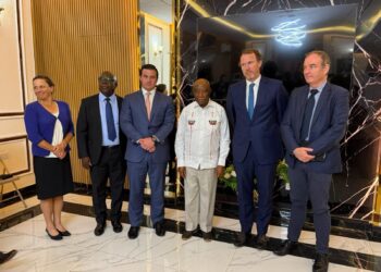 President Joseph Boakai meets executives of Mansa Resources and Orion Resource Partners to discuss the Dugbe Gold Project in Liberia.