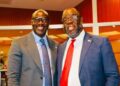 Senators Edwin Melvin Snowe and Amara M. Konneh speaking on Liberia's response to the US$19.2 million cocaine seizure.