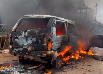 burning hearse