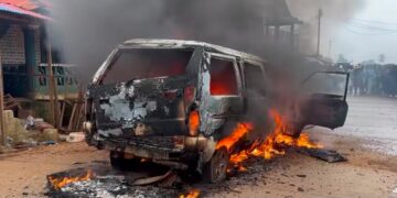 burning hearse