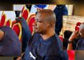 LDEA Officer in Charge Fitzgerald Biago attends President Joseph Boakai's emergency Cabinet meeting on Liberia's drug investigation.
